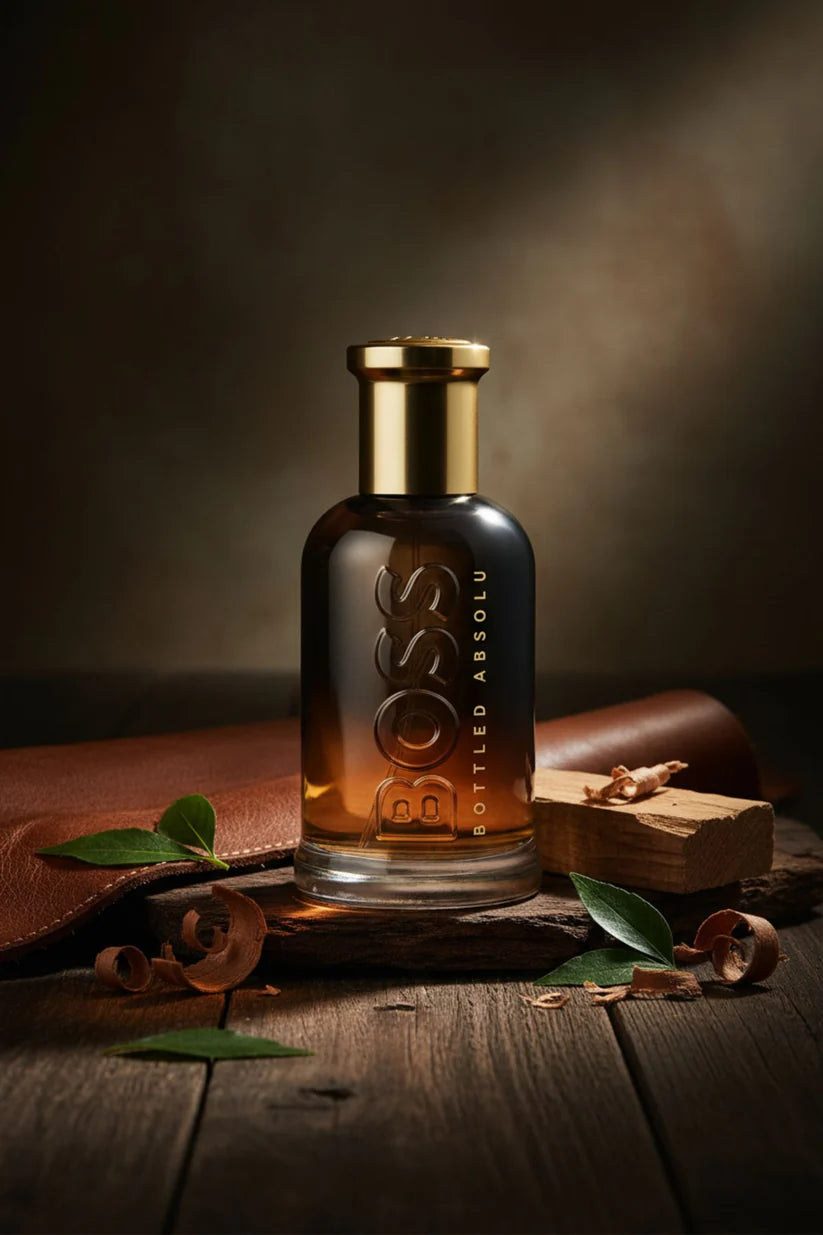 BOSS Bottled Absolu Parfum Intense, Men's Perfume, Woody and Leathery Aroma