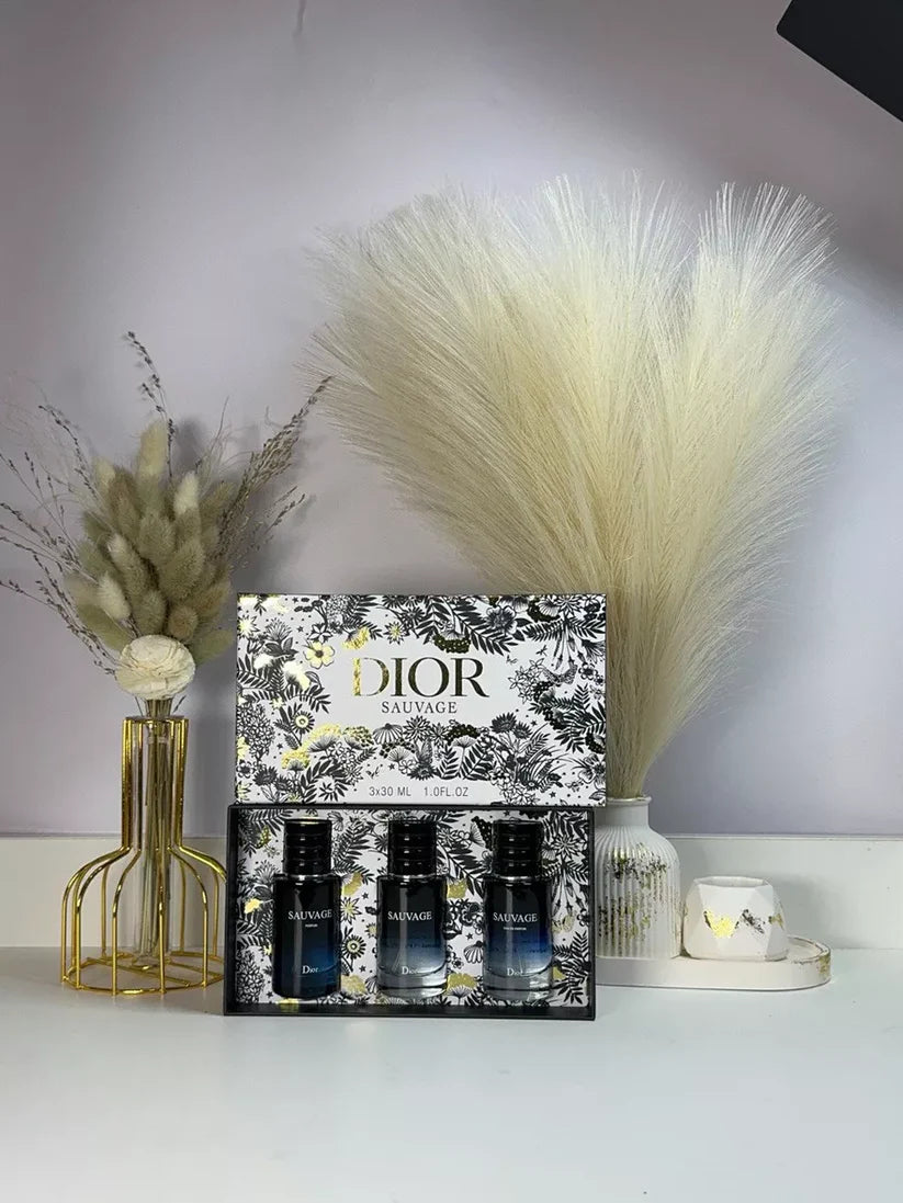 Dior Sauvage 3-in-1 Gift Set (3×30ml) | EDT Collection | Fresh, Powerful & Long-Lasting Masculine Scent