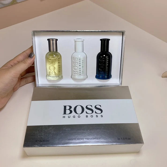 Hugo Boss Bottled 3-in-1 Gift Set 3×30ml | Fresh, Warm & Masculine Trio