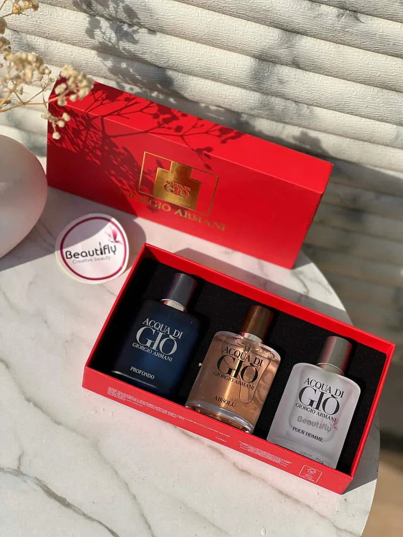 Giorgio Armani Acqua di Gio Gift Set 3×30ml | Fresh & Masculine Fragrances